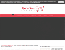 Tablet Screenshot of fundacionmenchugal.com